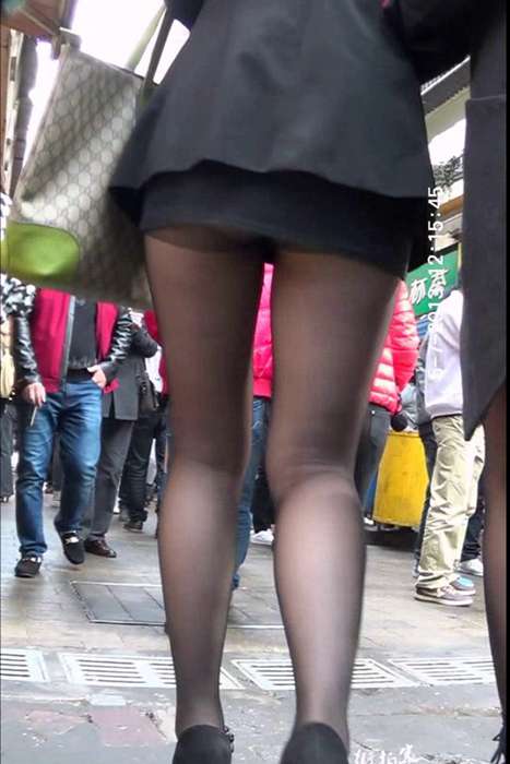 [街拍客视频]jx0353 极品OL少妇超短裙配黑丝